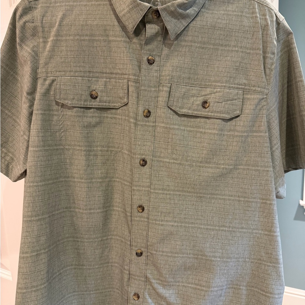 Gerry Weber Men's Casual Button-Down Shirt in Gray